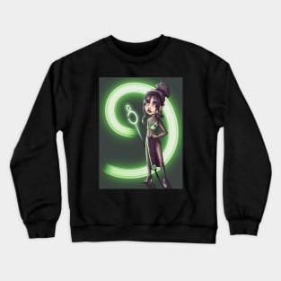 Alien warrior girl Crewneck Sweatshirt